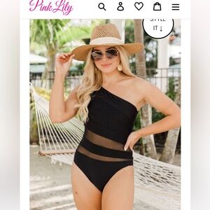 Black One Peice Swimsuit